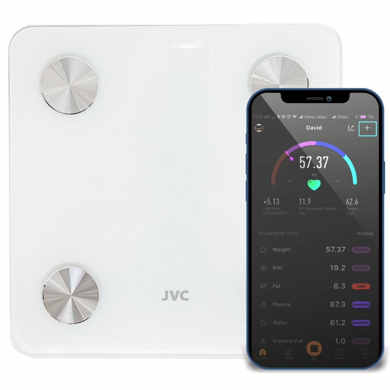 Умные весы JVC JBS-002 белые