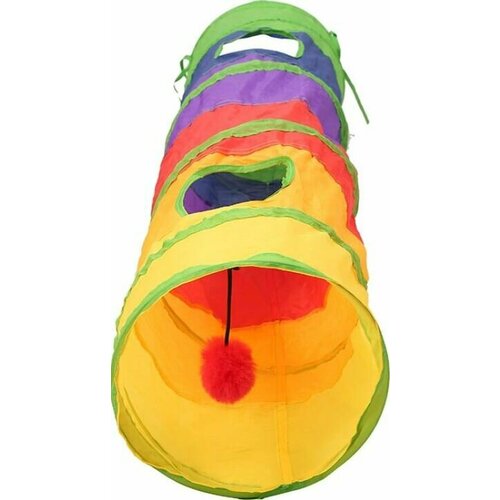 Тоннель прямой для кошек игровой , набор игрушек для кошек, животных