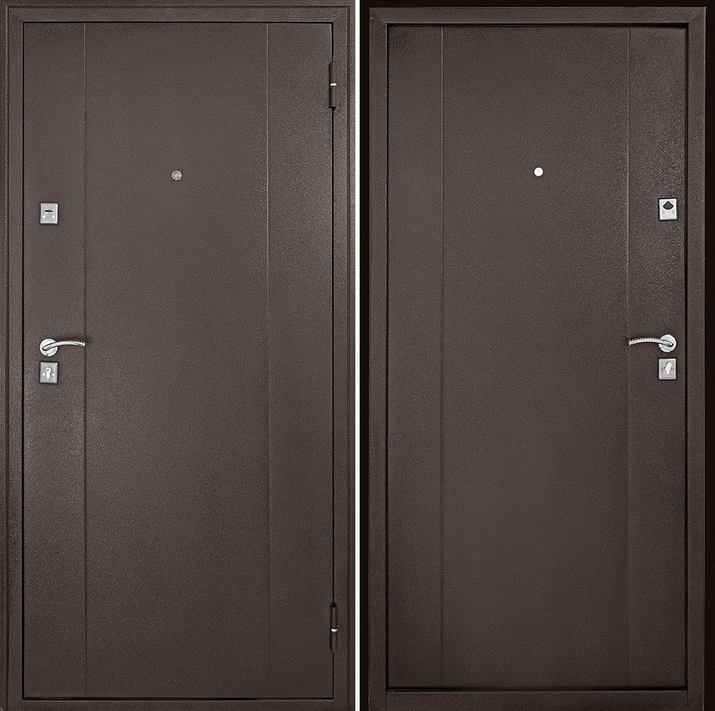 фото Дверь входная металлическая Модель 72 Антик медный Paputin's Doors 960 х 2050 мм Левая