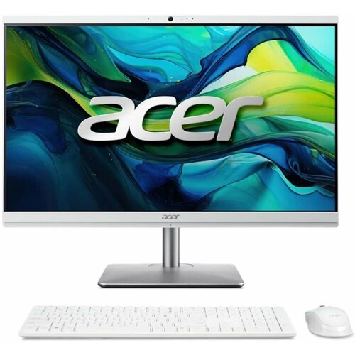 Моноблок Acer Aspire C27-195ES 27 Full HD Core Ultra 7 155U 17 16Gb SSD512Gb UHDG CR Eshell GbitEth WiFi BT 180W клавиатура мышь Cam серебристый 2560x1440 87500₽