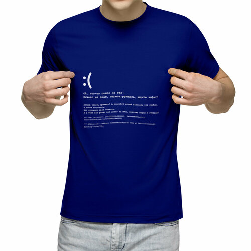фото Футболка us basic, размер 2xl, синий