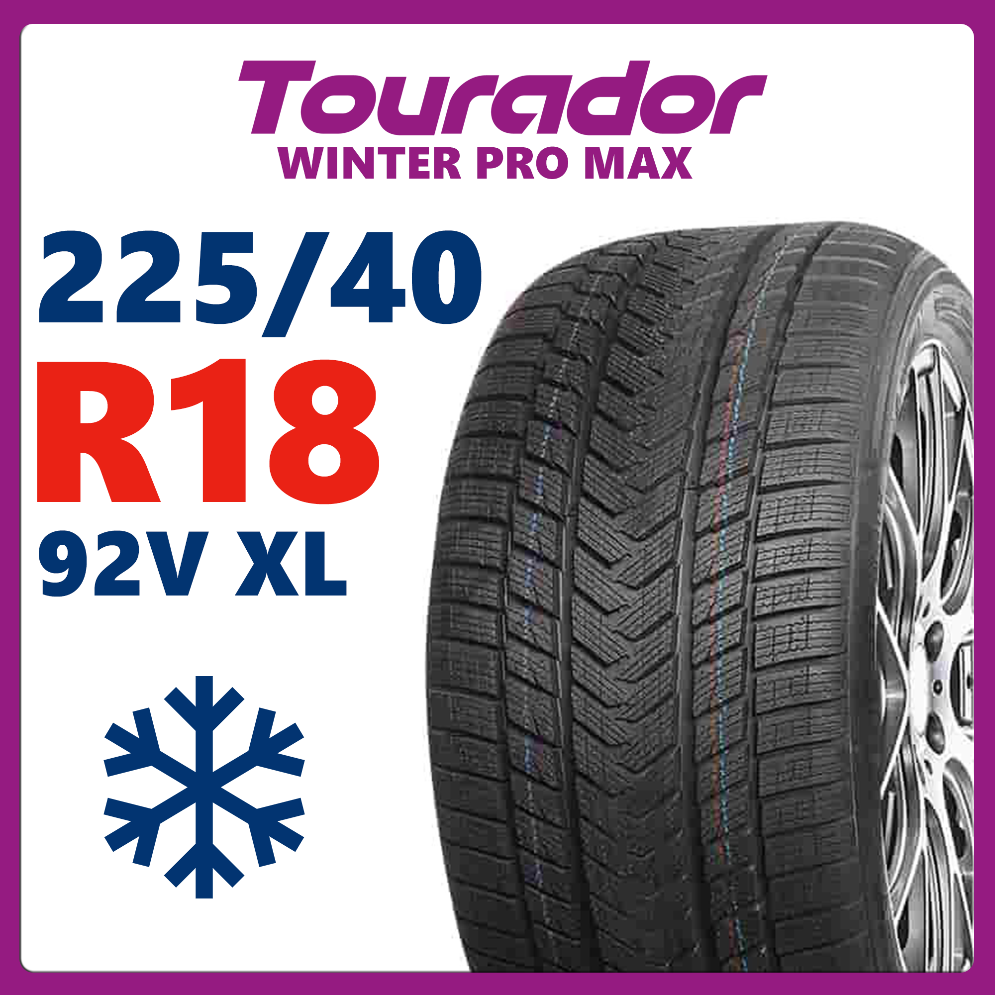 Зимние шины 225/40 R18 92V XL Tourador Winter Pro Max
