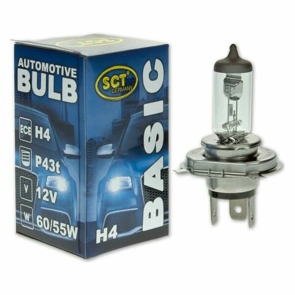 Лампа H4 60/55W P43t Basic SCT