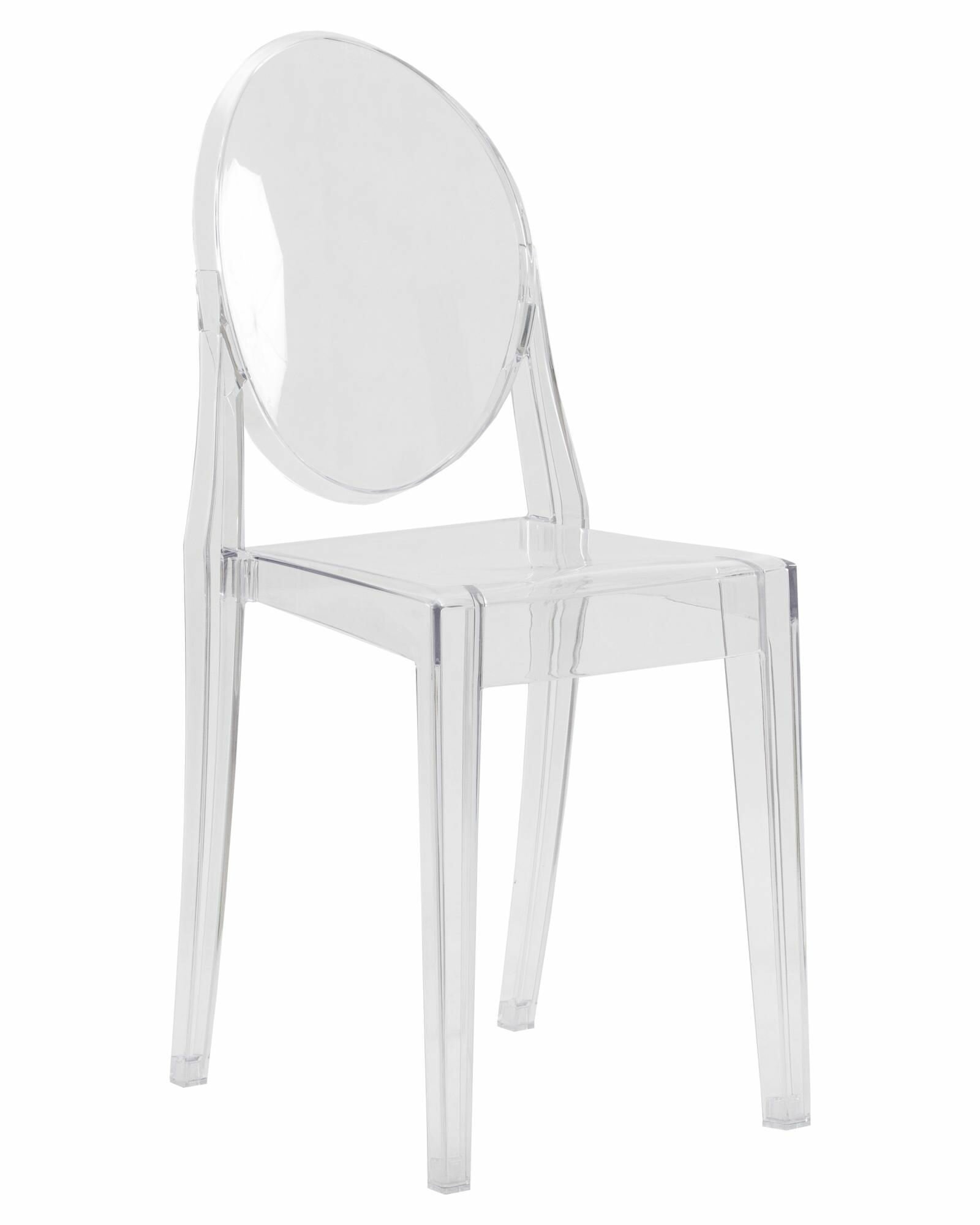 Стул обеденный DOBRIN VICTORIA GHOST LMZL-802 пластиковый, прозрачный