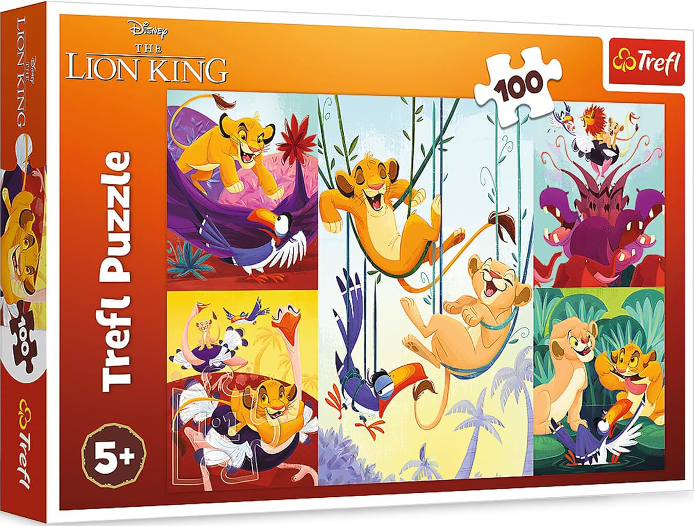 Пазл детский Trefl 100 деталей: Храбрый Король Лев