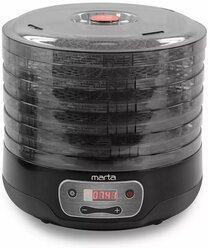 Дегидратор сушилка для овощей электросушилка MARTA MFD-505PS 5 поддонов черный жемчуг