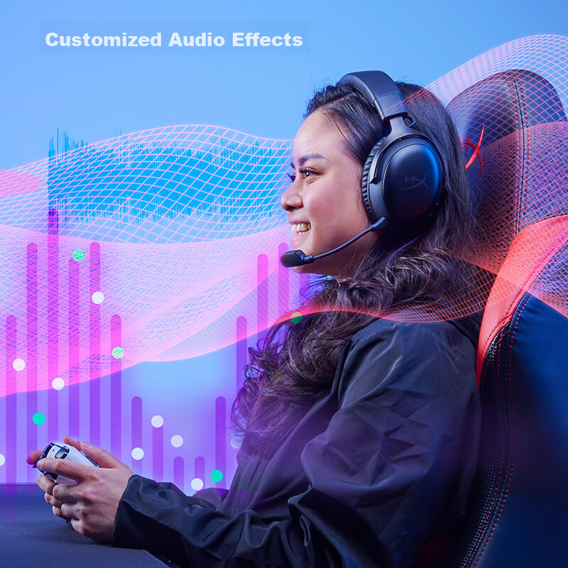 Беспроводные наушники HYPERX Cloud III Hurricane 3, Black — фото 1