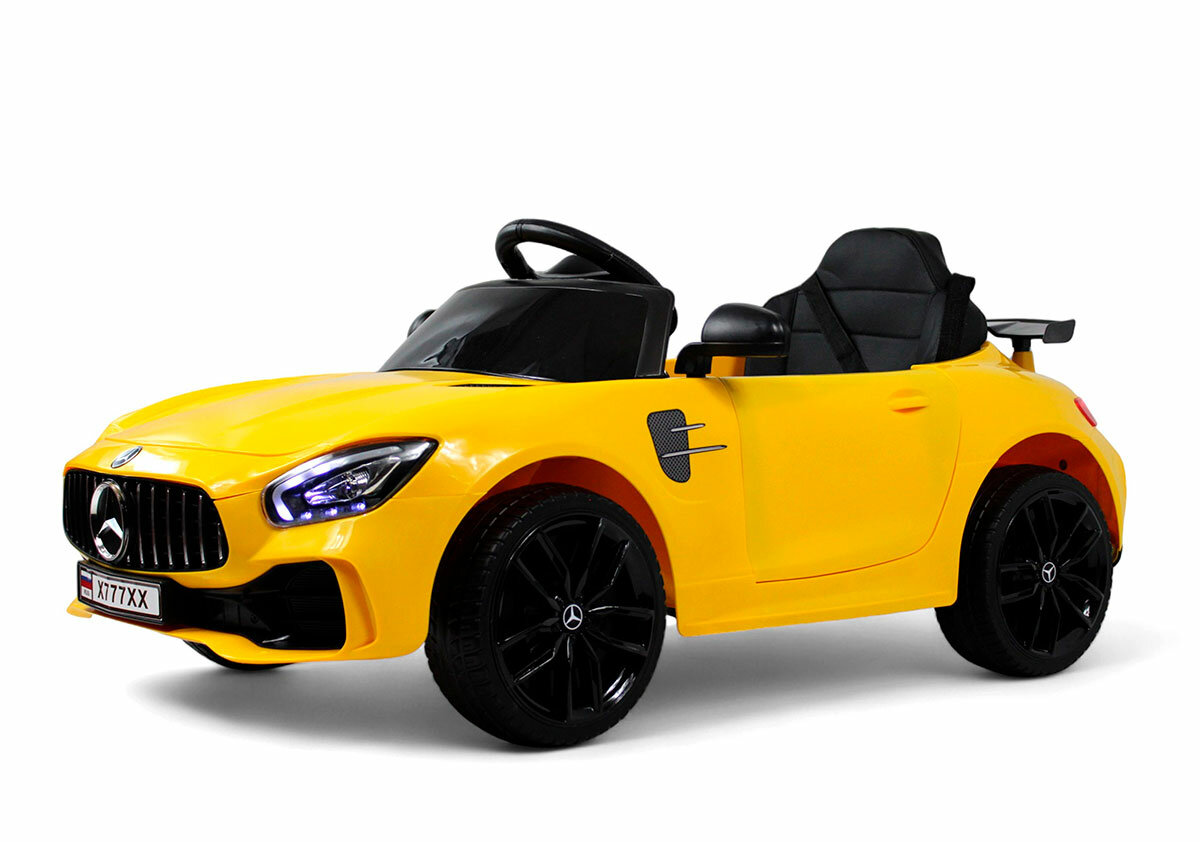 Детский электромобиль RiverToys Mercedes-Benz AMG GT X777XX Желтый