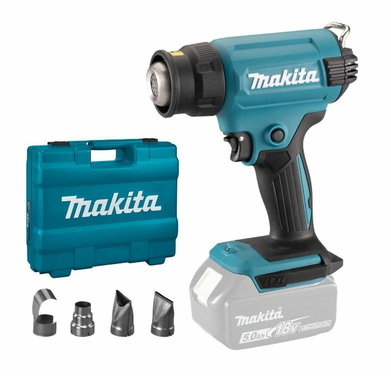 Аккумуляторный тепловой пистолет-фен Makita DHG181ZK LXT 18В (без акк. и З/У)