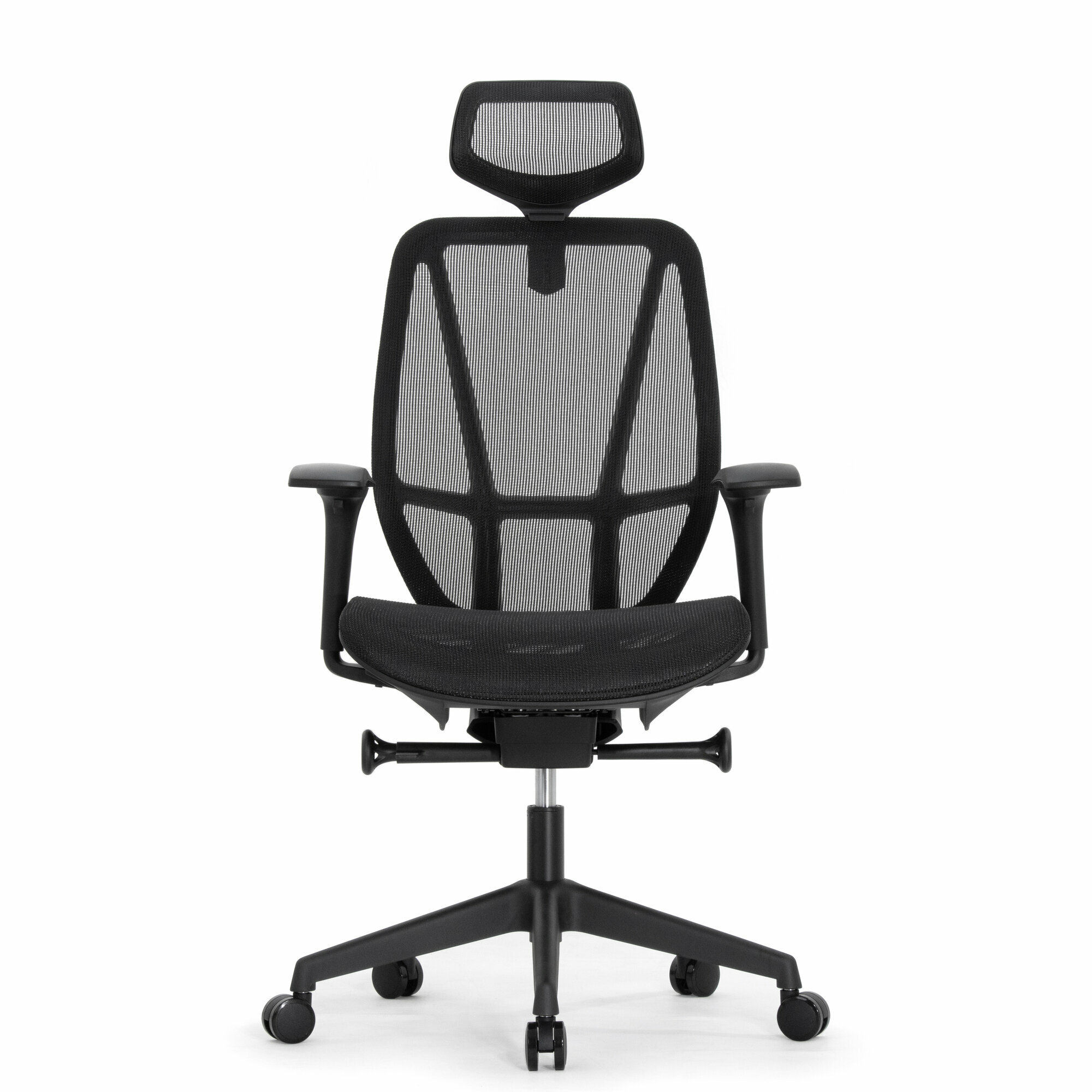 Кресло FALTO HOP ECO HT-702A (Чёрный каркас, обивка сетка чёрный)