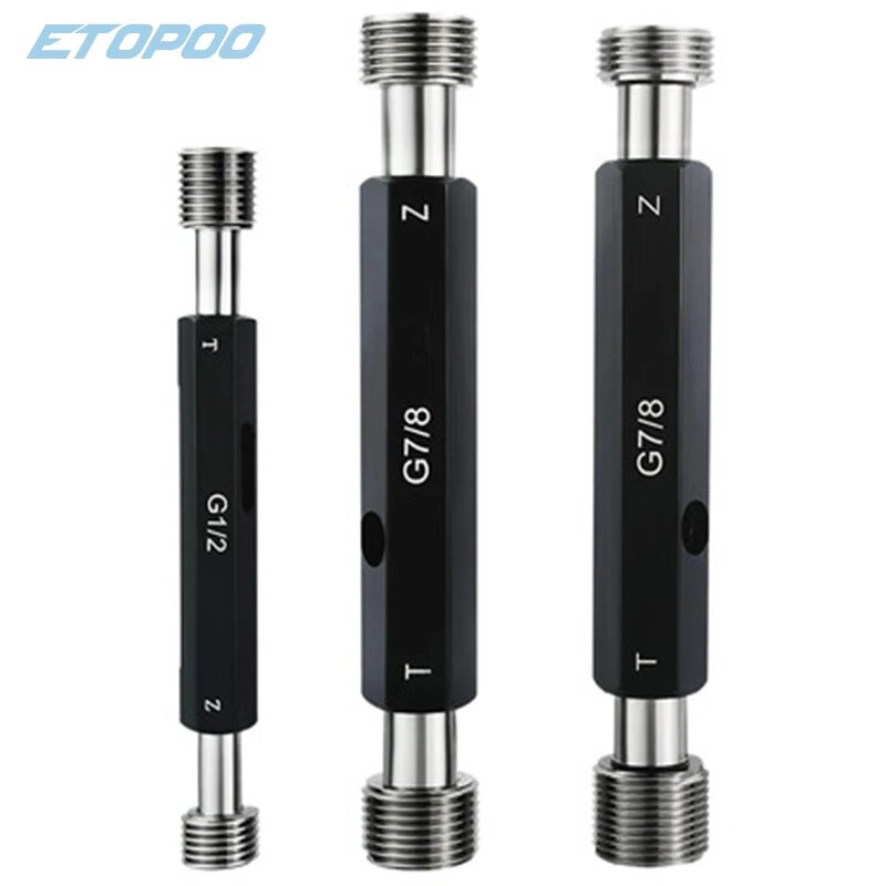 Изображение G1/G2/G1/8 G1/4 G3/8 G5/8 G1/2 G3/4 Прямая труба Резьбовая заглушка Калибр Резьбовое кольцо Калибр Труба G, G plug gauge, G1-4