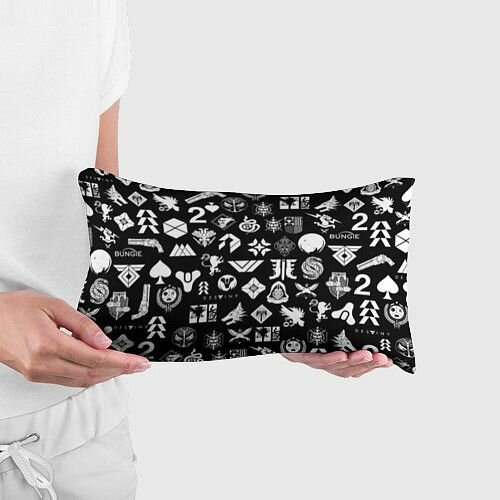 DESTINY 2 PATTERN GAME LOGO дестини 2 паттерн симв Прямоугольная подушка — фото 1