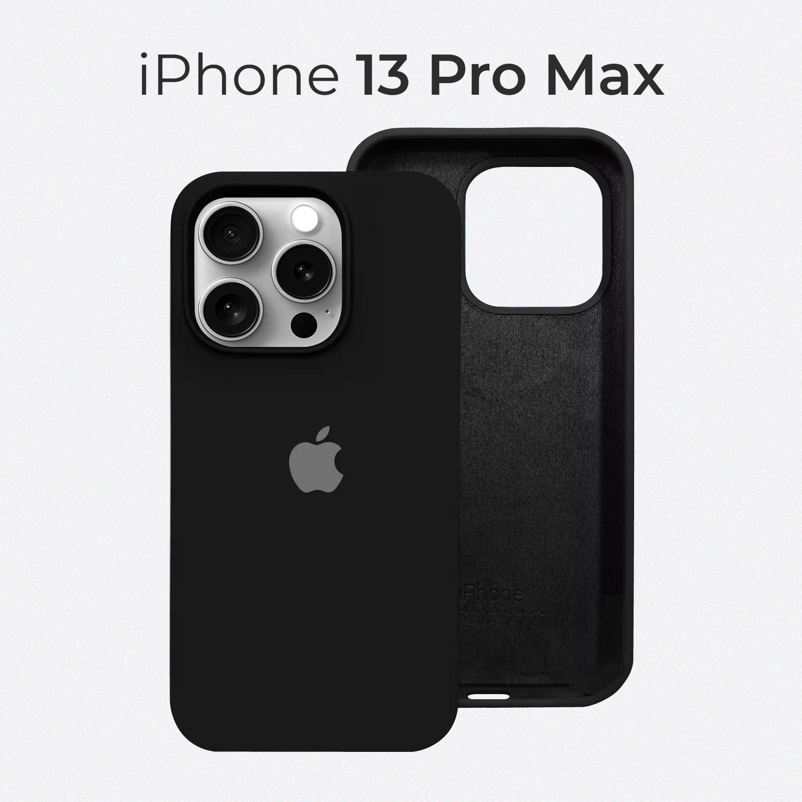 Чехол на Айфон 13 Про Макс / Противоударный чехол на iPhone 13 Pro Max черный