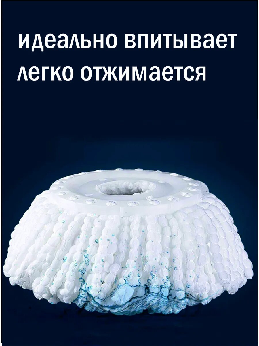 Насадка для швабры круглая комплект 2 штуки — фото 1