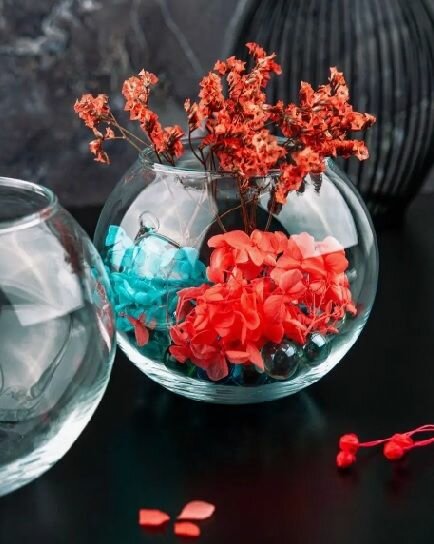 Ваза Pasabahce "Flora", настольная, круглая, прозрачная, 10,3 см — фото 1