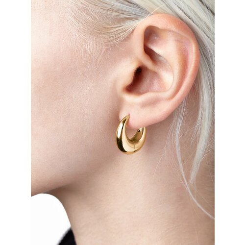 Серьги конго Greenbird, золотистый/желтый