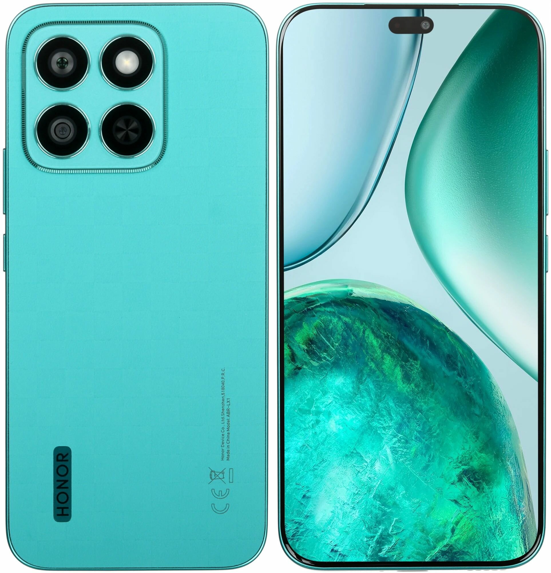 Смартфон Honor X8c 8/256 ГБ, бирюзовый