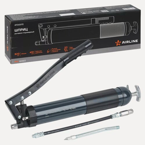 Изображение товара Шприц двухплунжерный 800мл PRO, клапан уд. воздуха (AIRLINE)