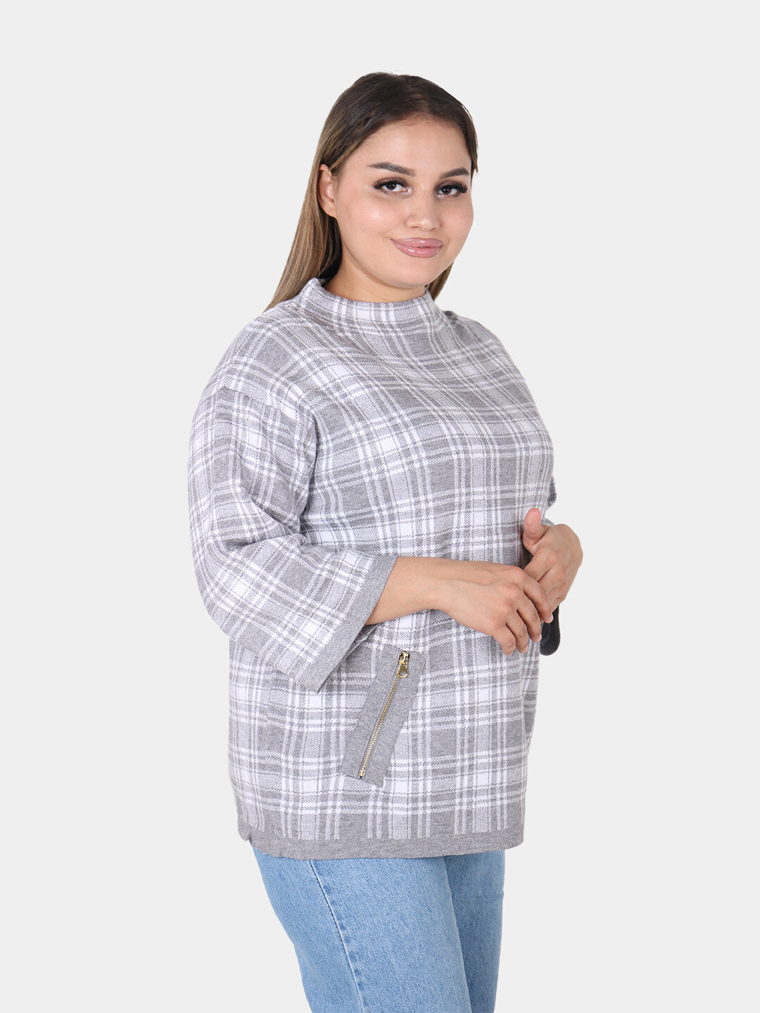 Свитер размер One Size, , серый — фото 1