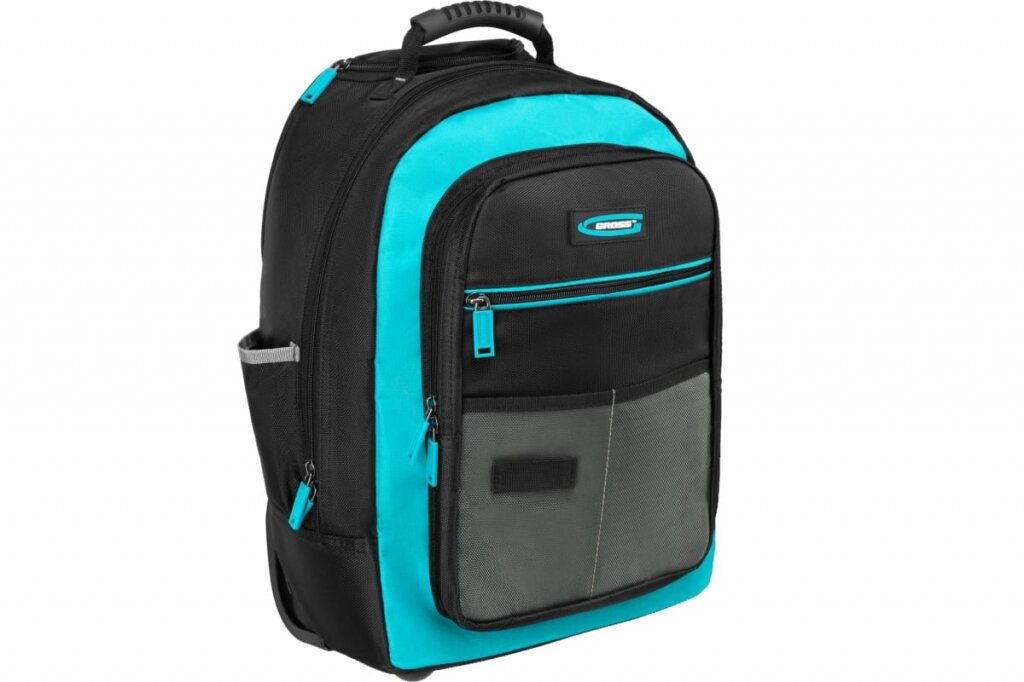 Рюкзак для инструмента, 440х350х250мм, выдвижная рукоятка, колеса, Gross, 90275