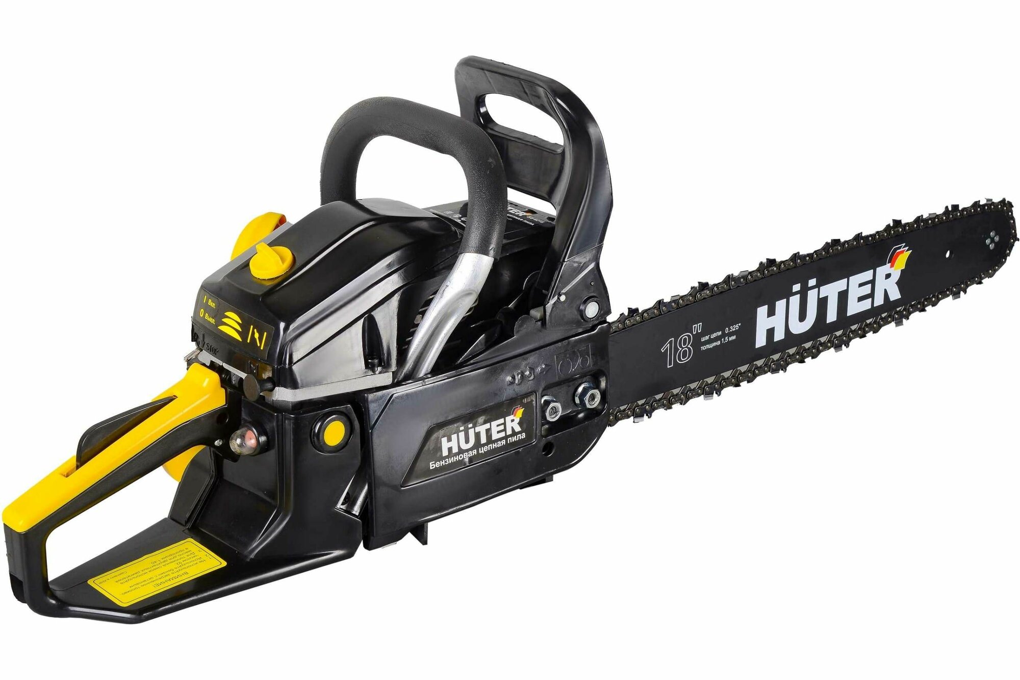 Бензопила HUTER BS-52М 70/6/9 Мощность 2800Вт 3.8л. с. дл. шины: 18"