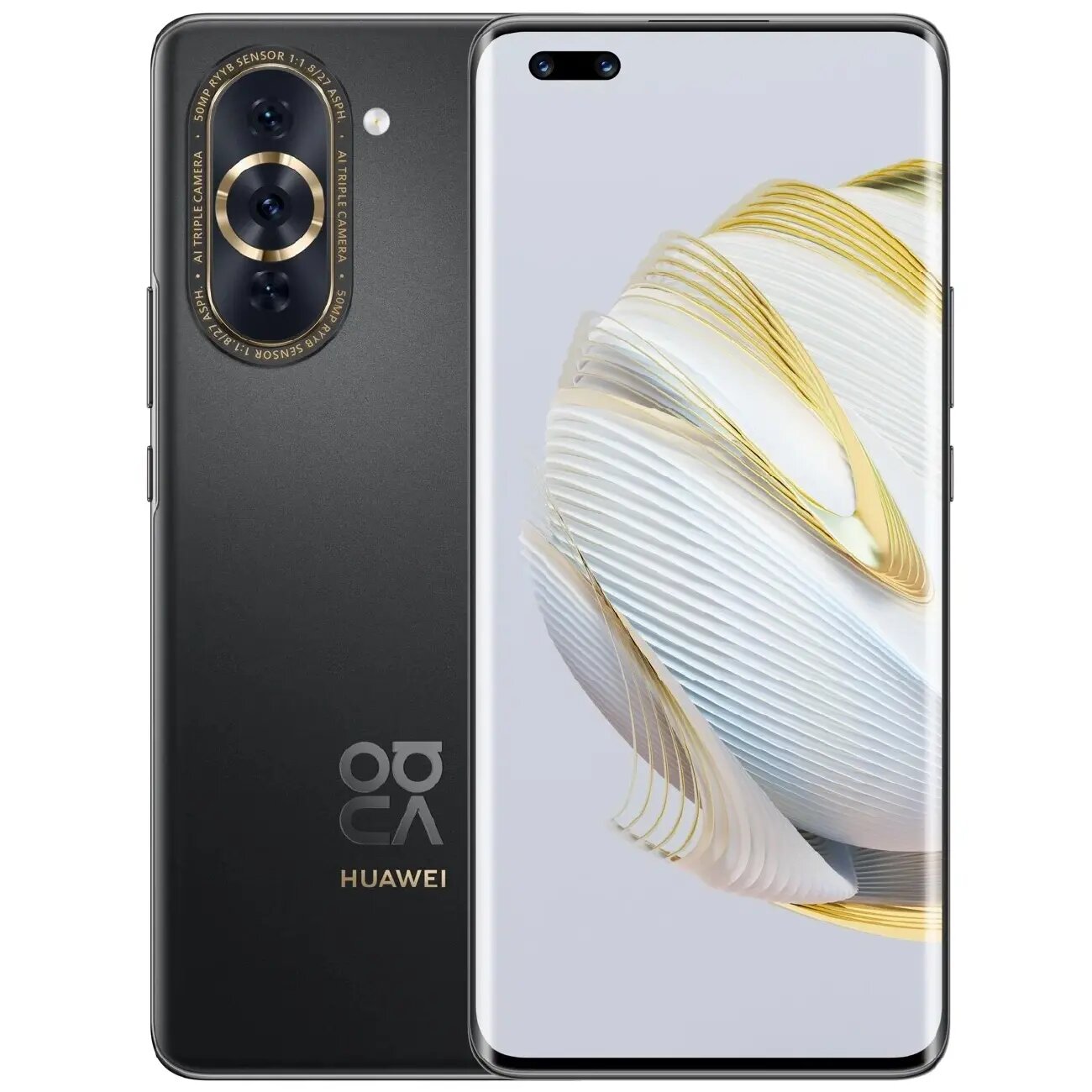 Смартфон Huawei Nova 10 Pro 8/128 GB Shining Black, Цифровой зум 10х, 5.2, 60 Мп, 120 Гц, 802.11ax