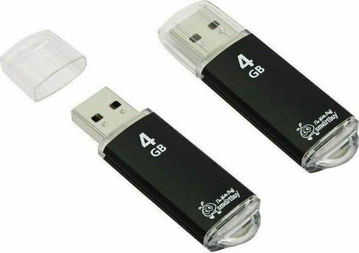 Флешка USB флеш карта (SB4GBVC-K) 4GB V-CUT BLACK