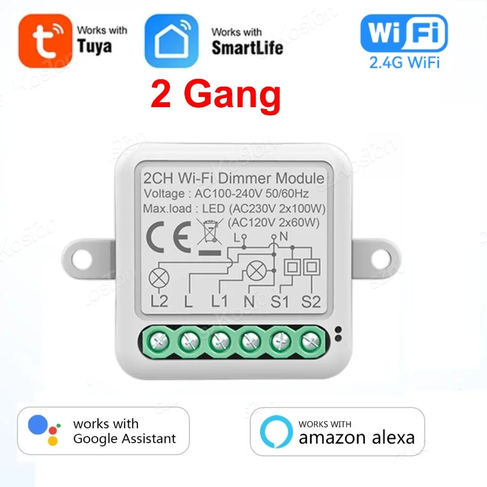 Модуль умного диммера Tuya WiFi