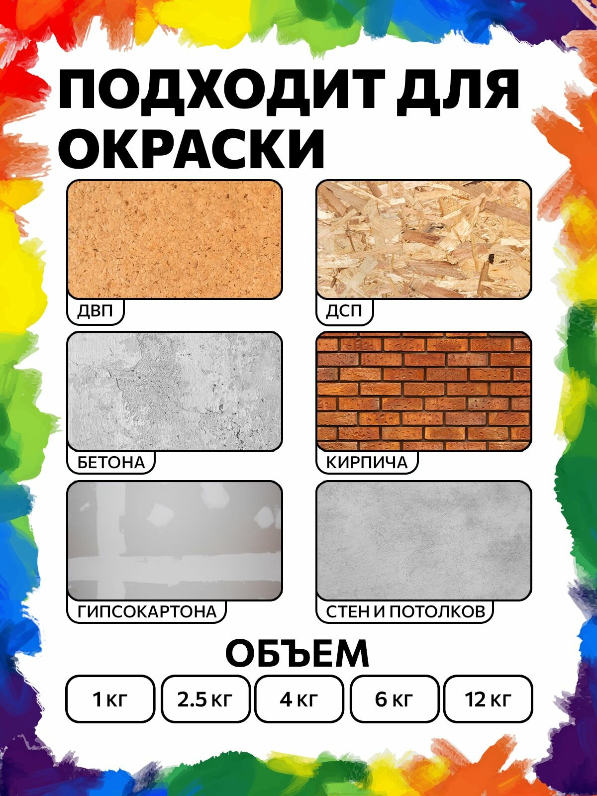 Краска ВД интерьерная BRAITON Премиум Моющаяся 1 кг. Цвет Транспортно желтый RAL 1023 акриловая, быстросохнущая, для наружных и внутренних работ, для стен и потолков, матовое покрытие — фото 1