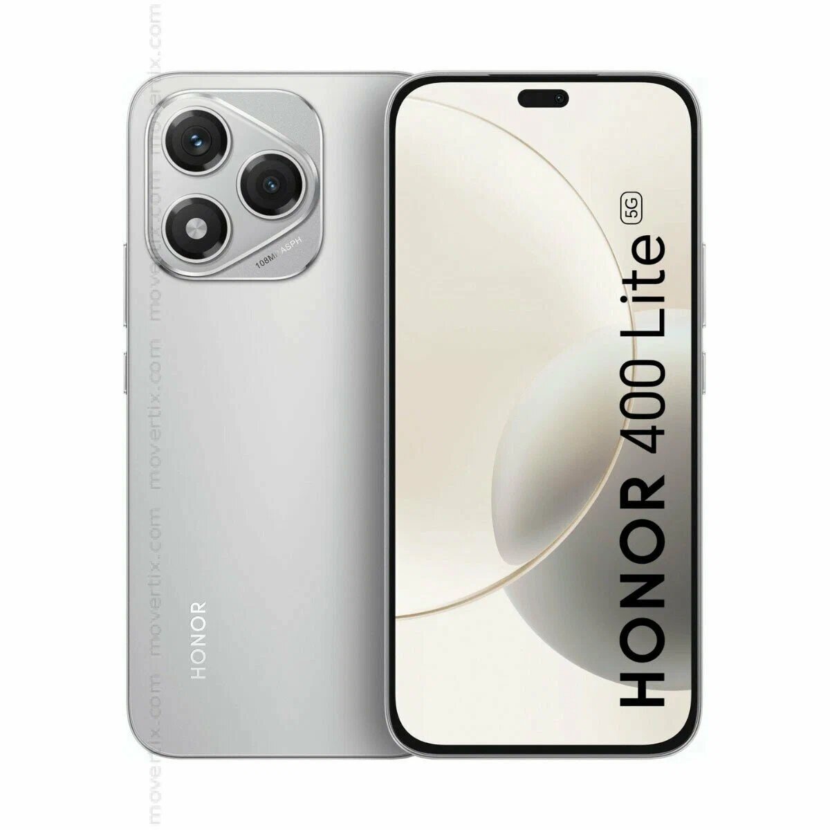 Смартфон Honor 400 Lite, 8GB/256GB, AMOLED 120Hz, IP65, защита от воды и пыли, цвет серебристый