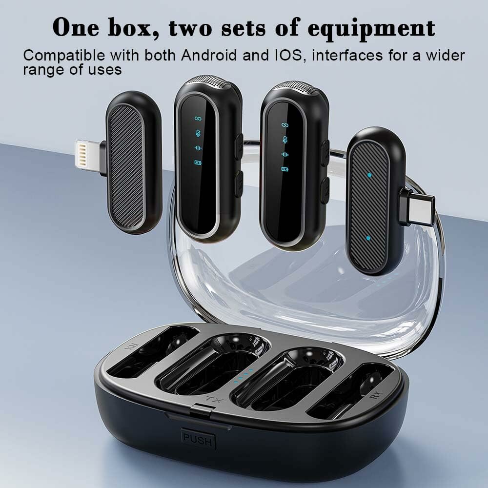 K11 Wireless Lavalier Microphone 4 in 1 Беспроводной петличный микрофон