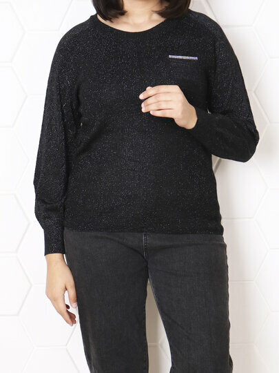 Пуловер размер One Size, , черный — фото 1