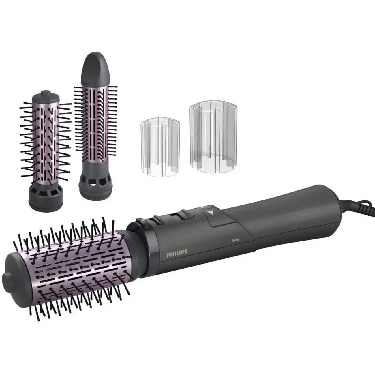 Фен-щетка PHILIPS BHA715/00, Безопасность: Ионизация, Вес: 1 кг, Длина сетевого шнура: 1.8 м
