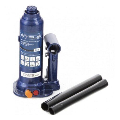 STELS Домкрат гидравлический бутылочный 2 т h подъема 178-338 ммStels