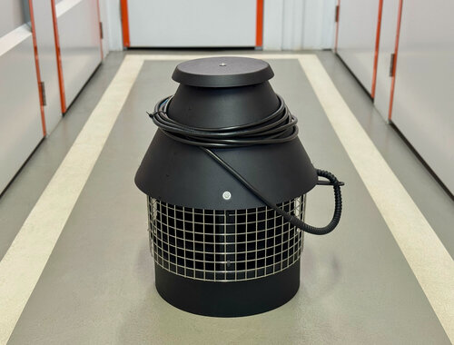 Изображение товара Вентилятор вытяжной (дымосос) ВентПоток для мангалов и каминов, до 400°C, 1600 м3/час, ВК-02 чёрный