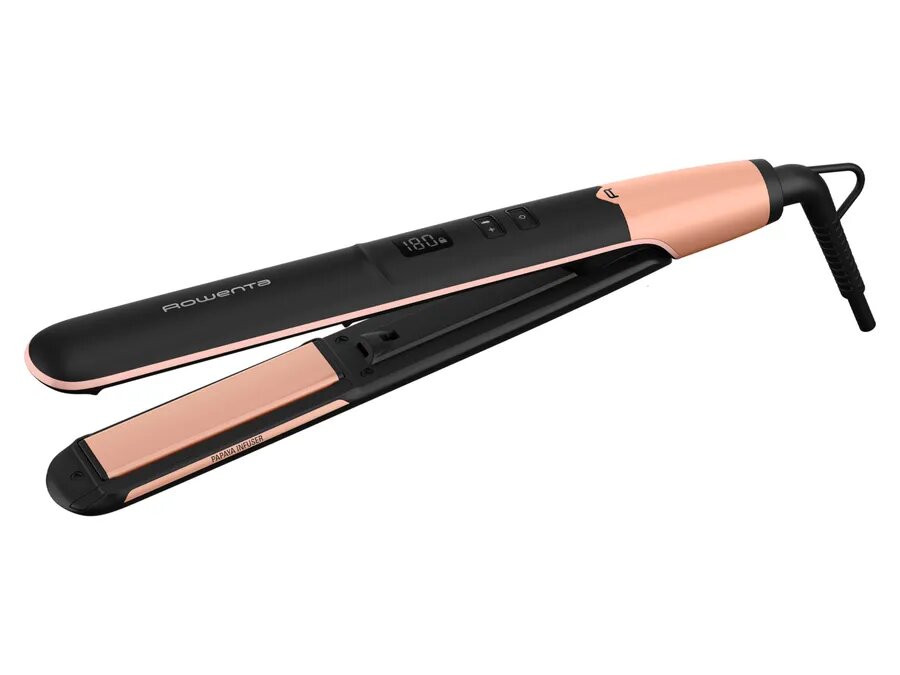 Выпрямитель для волос Rowenta Express Shine SF4620F0 — керамическое покрытие с маслом папайи, 8 температурных режимов
