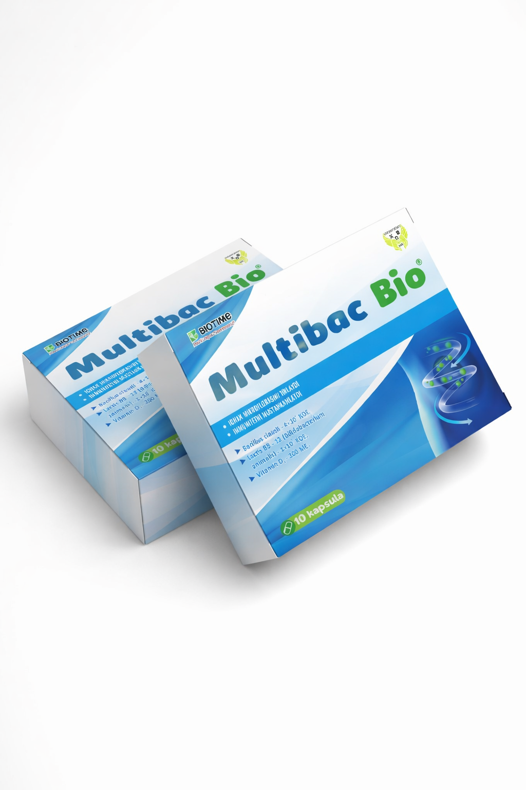 Multibac Bio — пробиотик с D3 и BB-12, для иммунитета и здоровья кишечника, 10 капсул — фото 1