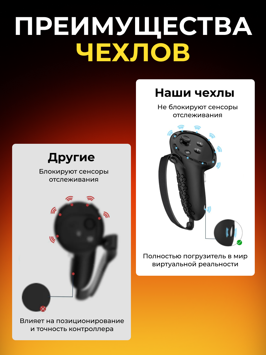 Защитные чехлы для Oculus Quest 3, набор VR аксессуаров Start Kit — фото 1