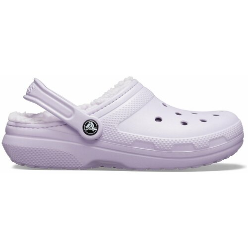 фото Сабо crocs classic lined clog, размер c12 us, фиолетовый