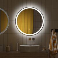 Зеркало для ванной комнаты Pragma Olako, 80 см, с подсветкой и подогревом, OLK6.8RLH.010