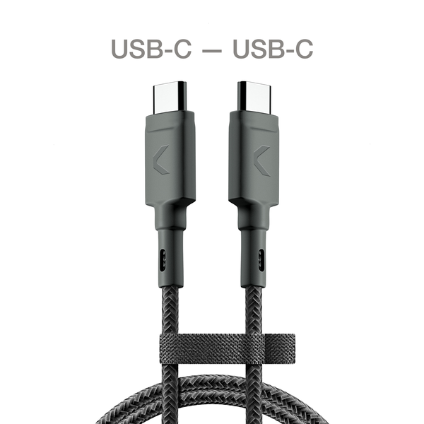 Кабель COMMO Range Cable USB-C - USB-C, 1.2 м, Graphite