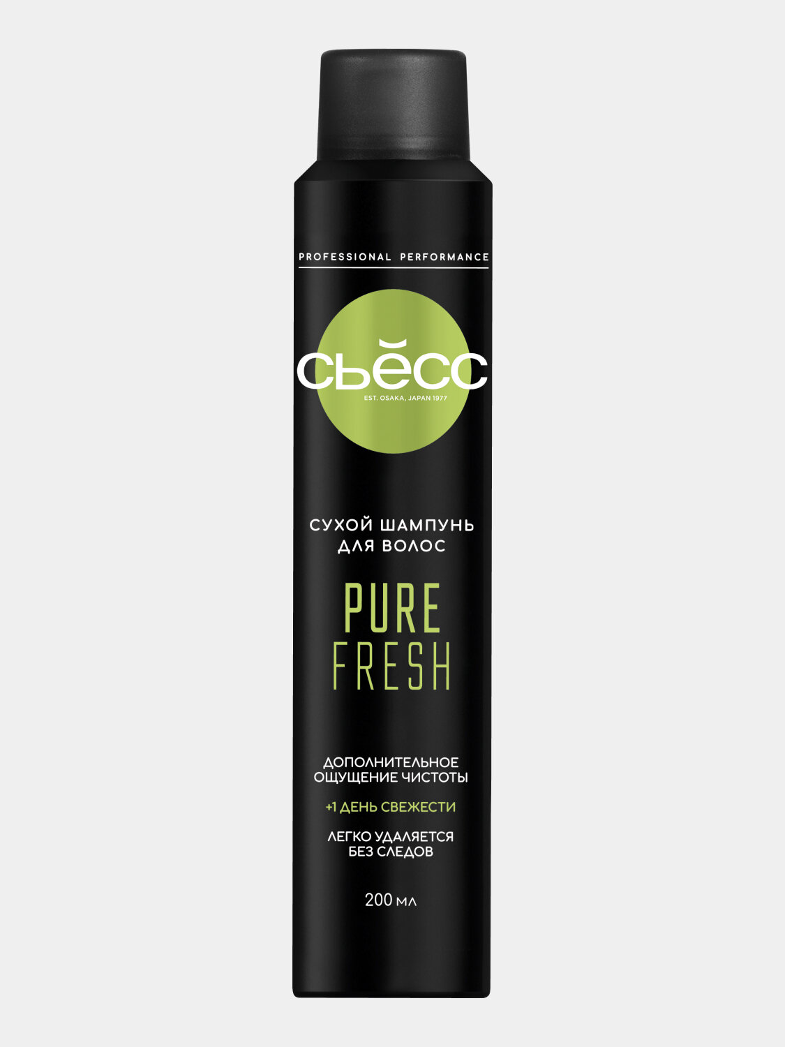 СЬЁСС сухой шампунь для волос Pure Fresh очищение и объем, для жирной кожи головы, 200 мл — фото 1