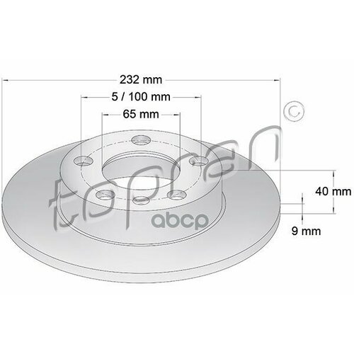 Диск Тормозной Замена Для Hp-107683755 topran арт 107683001 2926₽