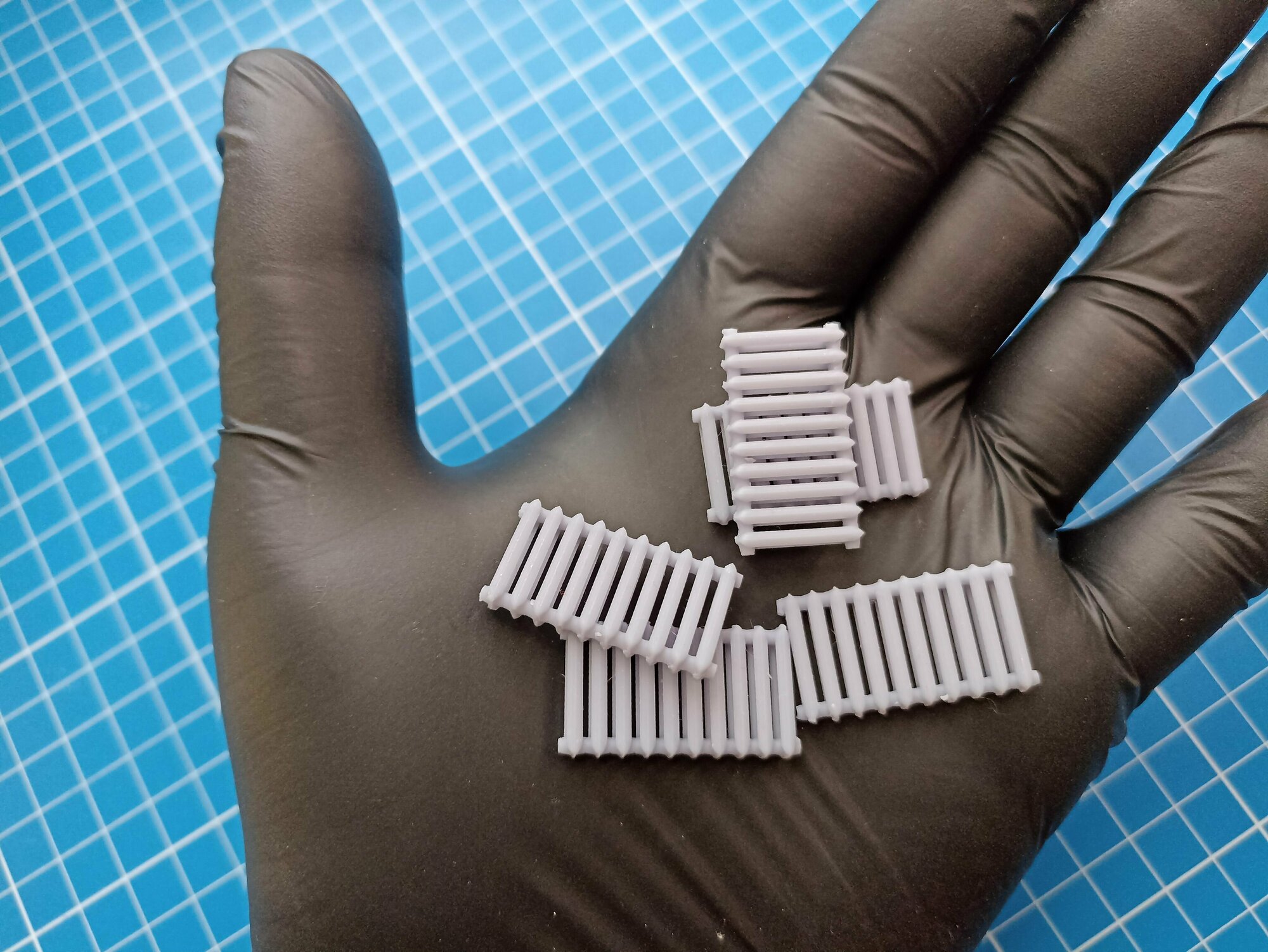 фото Чугунный радиатор батарея, 5 шт, масштаб 1/35