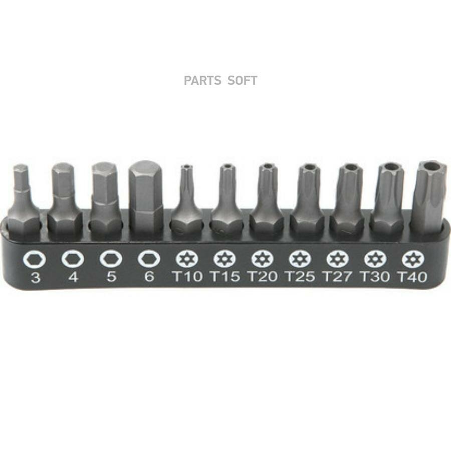 Изображение Licota ALK-8009-BIT2-CK Набор бит 1/4 25 мм на держателе TORX c отв, HEX