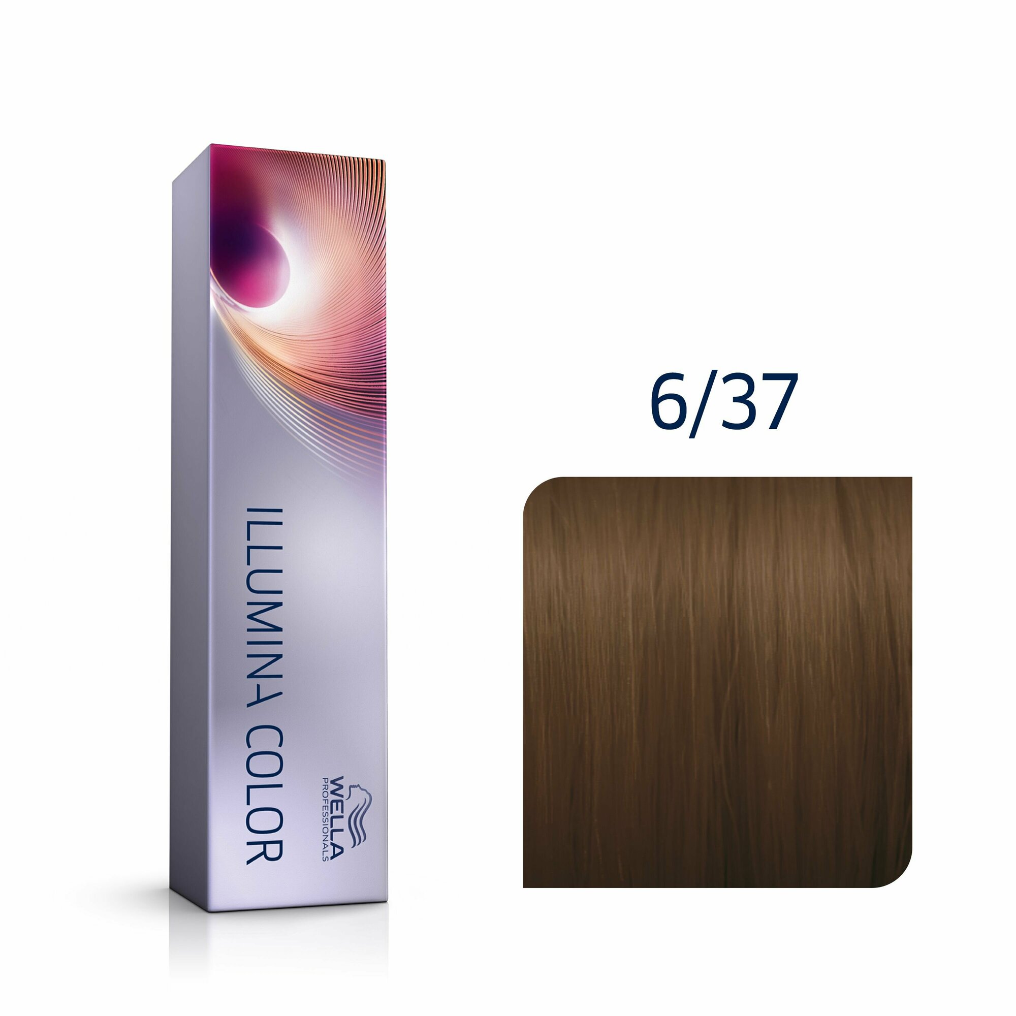 Wella Professionals Illumina Color Стойкая крем-краска 6/37 Тёмный блонд золотисто-коричневый, 60мл