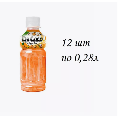 De CoCo напиток с кусочками кокосового желе и манго 0,28 л х12 шт