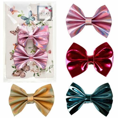 Набор заколок для волос Lukky Fashion Бантики Голография