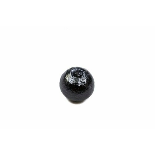 Хлопковый жемчуг Miyuki Cotton Pearl 10мм, цвет Black, 744-008, 1шт хлопковый жемчуг miyuki cotton pearl 10мм цвет off white 744 006 1шт