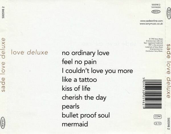 Sade Love Deluxe CD Медиа - фото №5